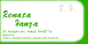 renata hamza business card